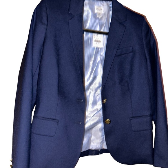 New J.crew navy Petite original schoolboy blazer jacket size 4P - Picture 2 of 7
